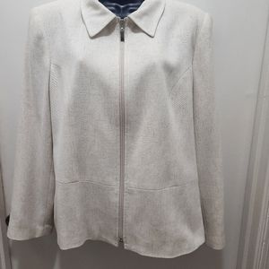 Sag Harbor Stretch Petite Blazer With Zipper